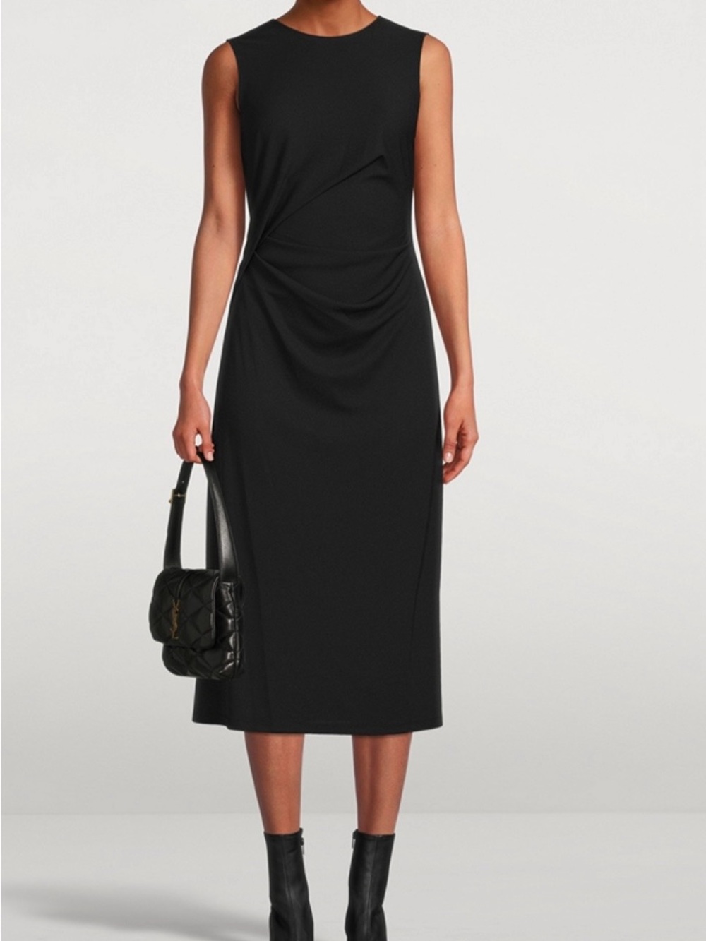 Theory Rubric Round Neck Dress